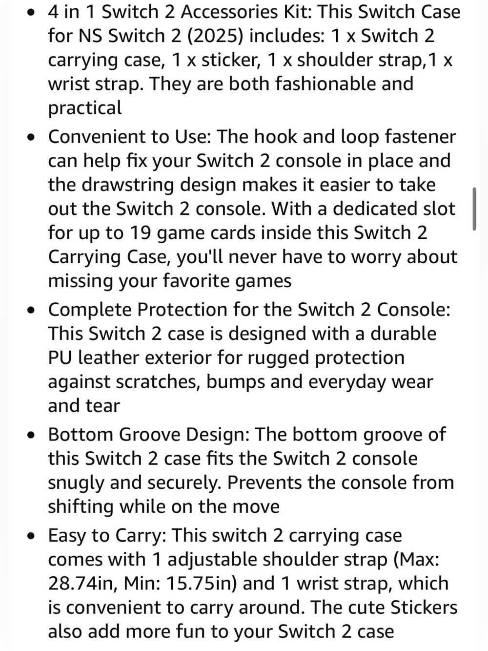 Pink Carry Case Bundle Compatible with Switch 2 (2025) - Picture 9 of 11